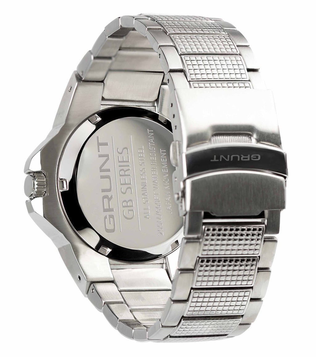 Grunt Men's GB Series Stainless Steel - White/Black/Stainless