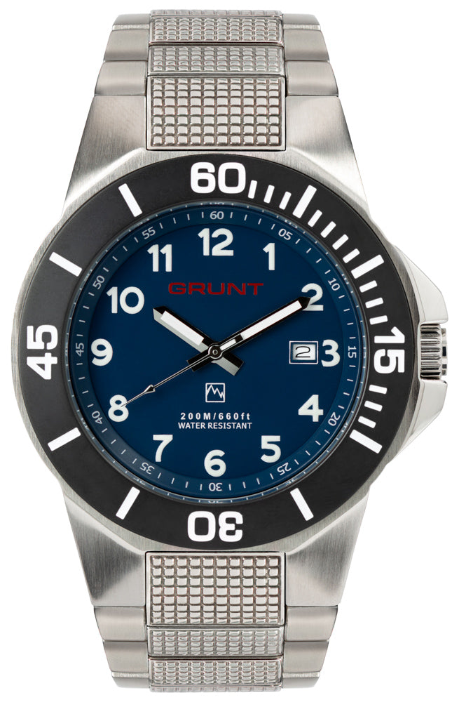 Grunt Men's GB Series Stainless Steel - Blue/Black/Stainless